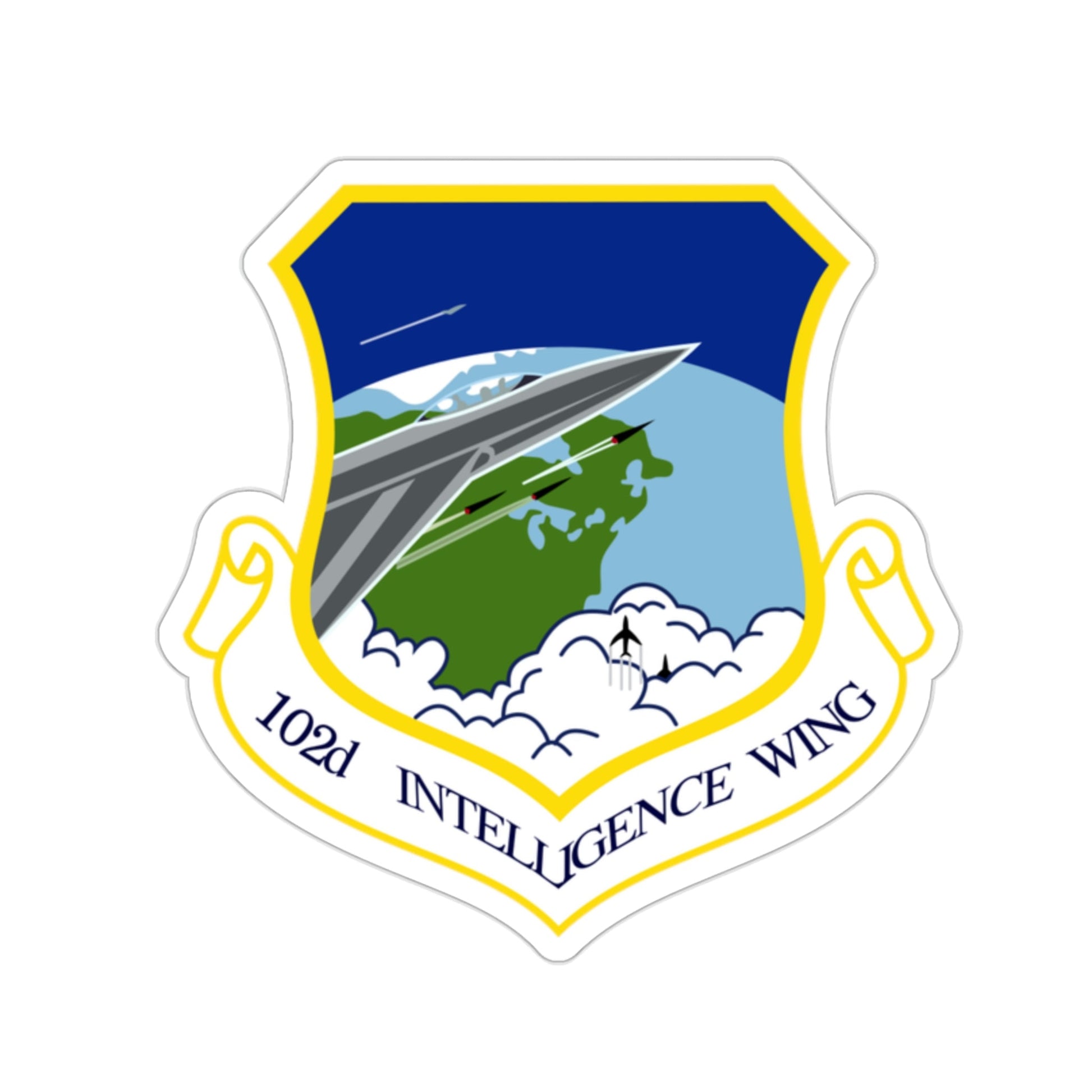 102nd Intelligence Wing (U.S. Air Force) STICKER Vinyl Die-Cut Decal-2 Inch-The Sticker Space