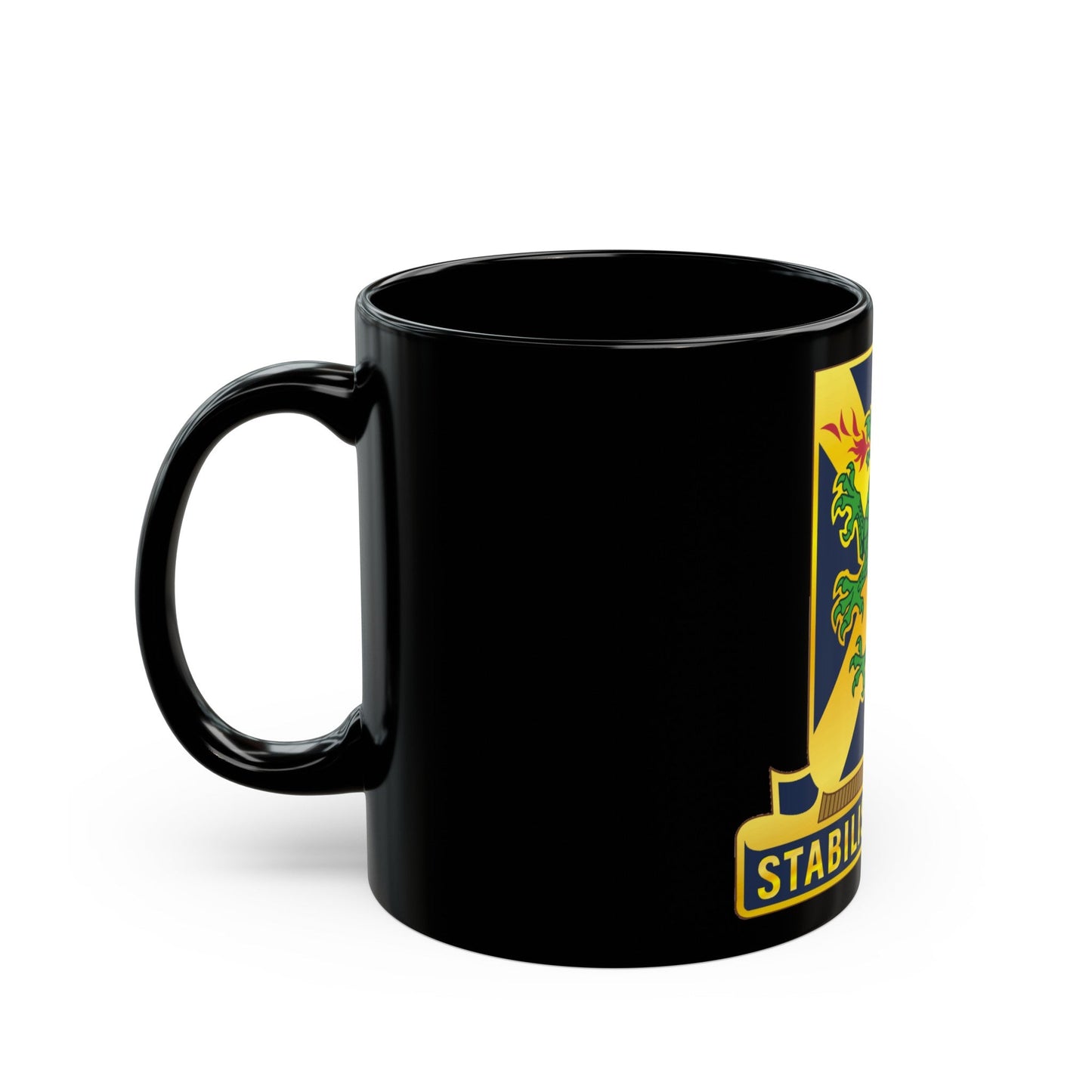 103 Chemical Battalion (U.S. Army) Black Coffee Mug-The Sticker Space