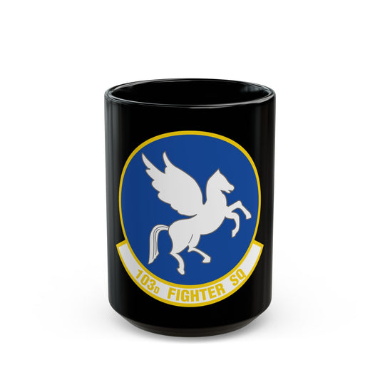 103d Fighter Squadron (U.S. Air Force) Black Coffee Mug
