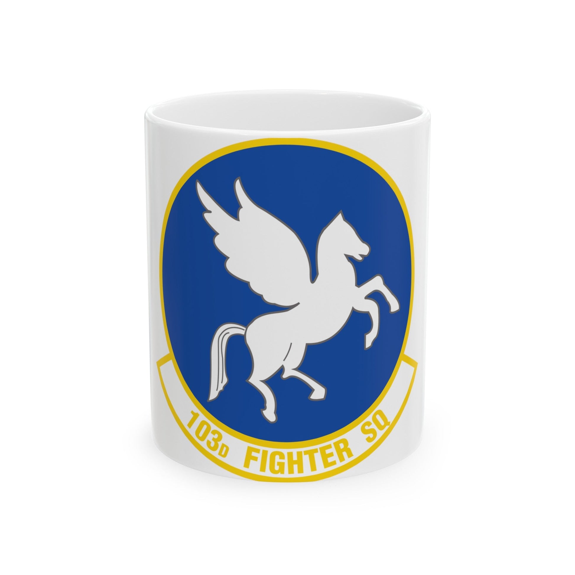 103d Fighter Squadron (U.S. Air Force) White Coffee Mug-11oz-The Sticker Space