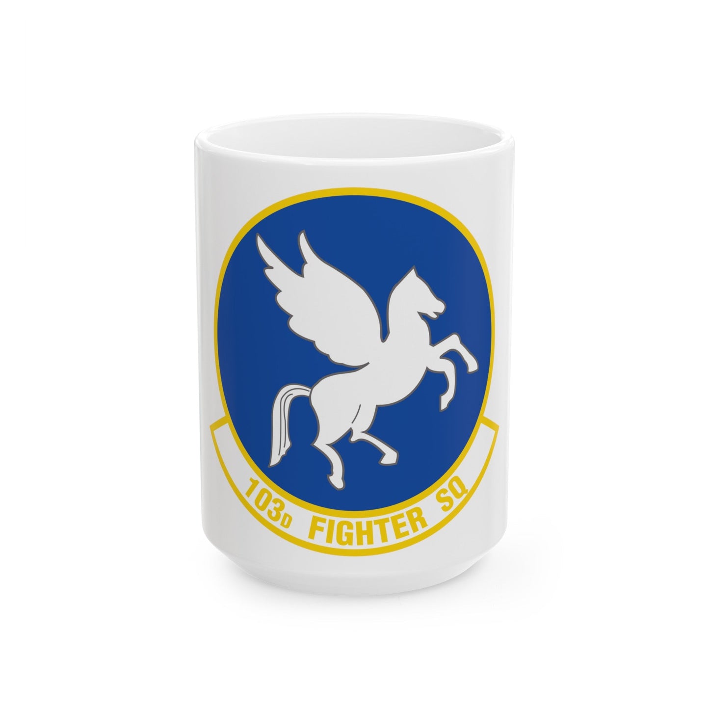 103d Fighter Squadron (U.S. Air Force) White Coffee Mug-15oz-The Sticker Space