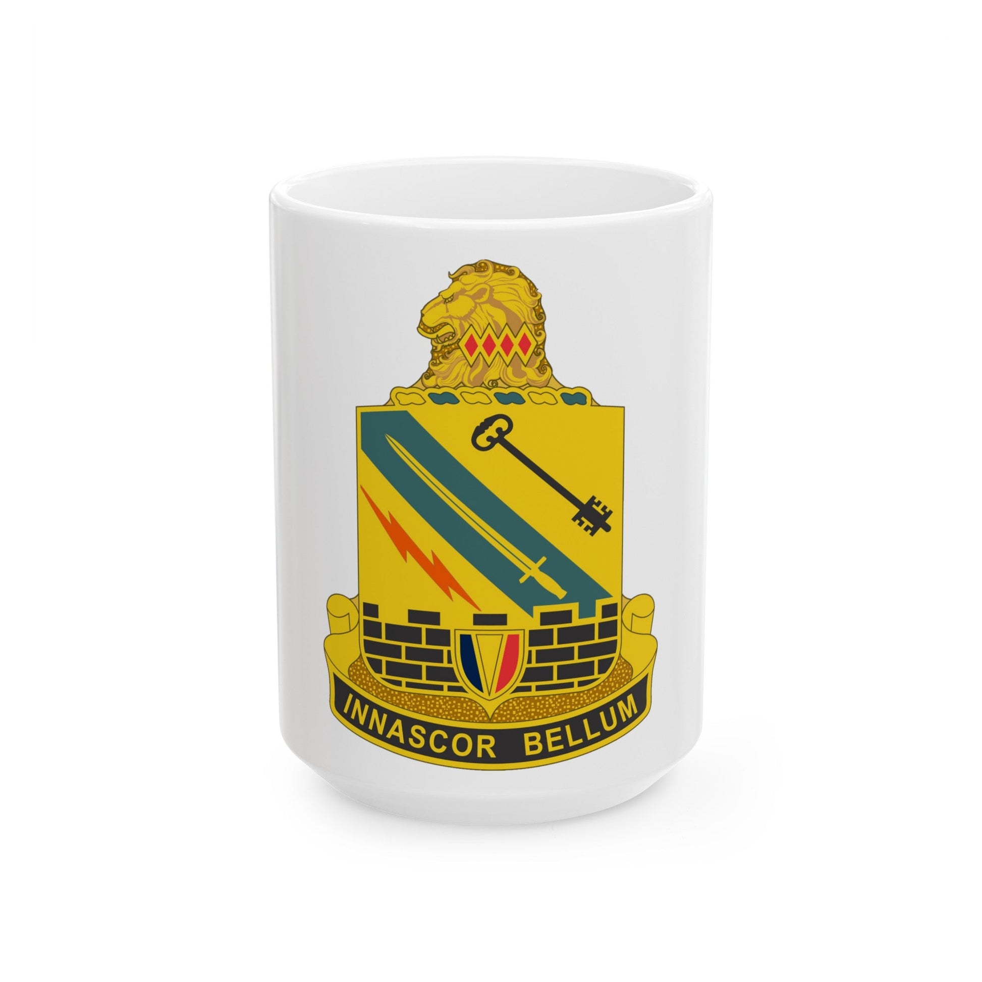 104 Engineer Battalion (U.S. Army) White Coffee Mug-15oz-The Sticker Space