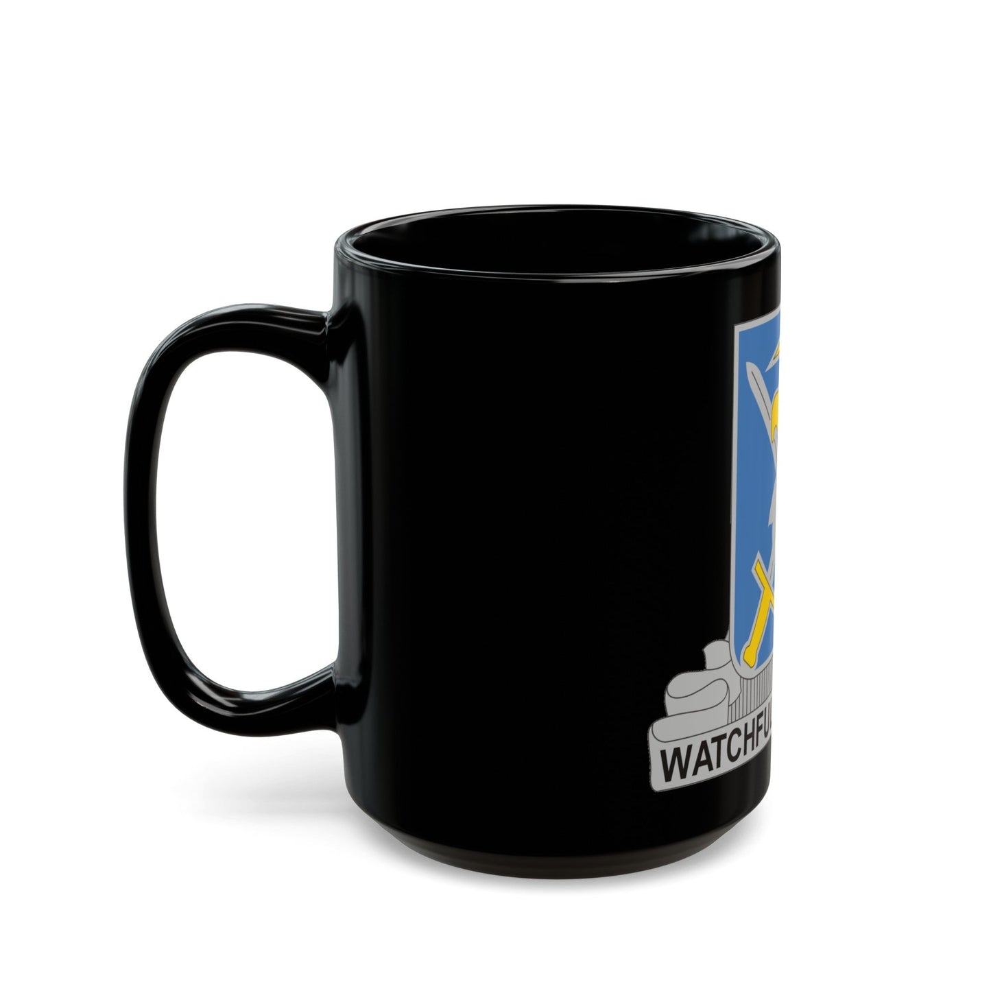 104 Military Intelligence Battalion (U.S. Army) Black Coffee Mug-The Sticker Space
