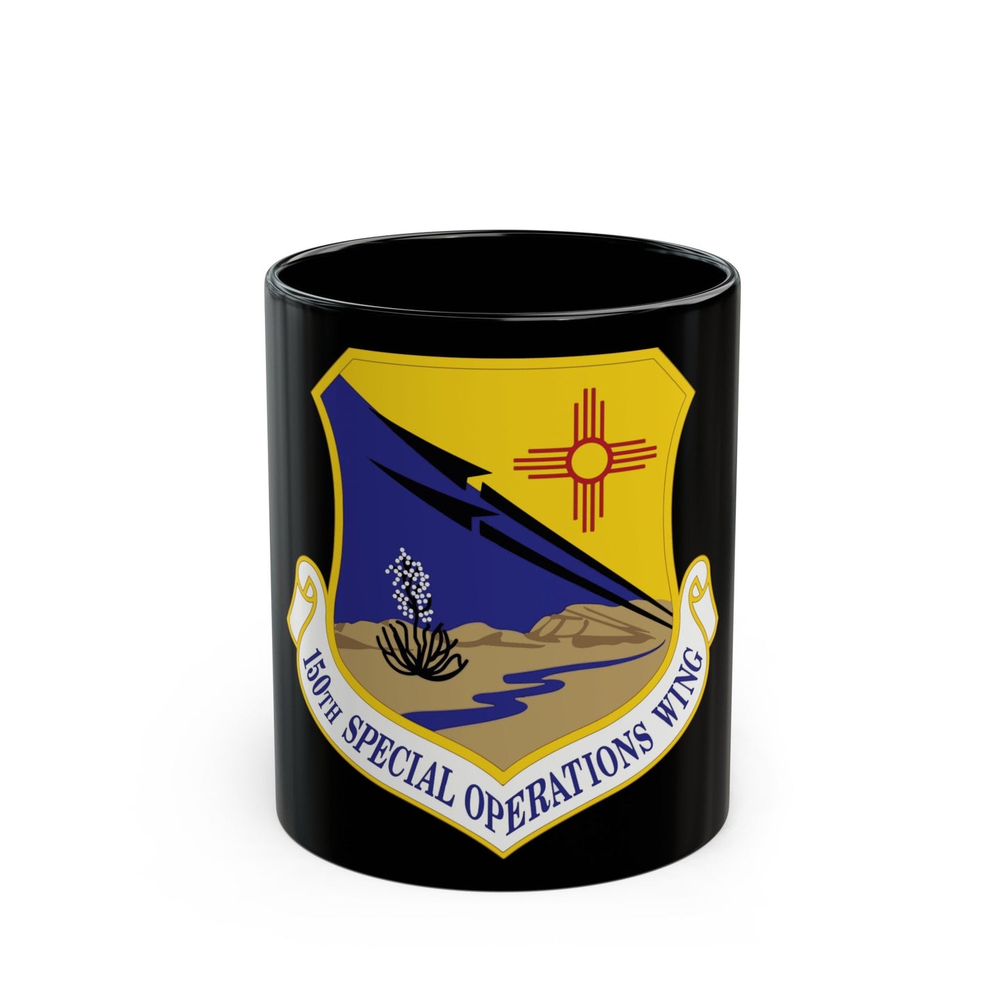 1042px 150th Special Operations Wing (U.S. Air Force) Black Coffee Mug-11oz-The Sticker Space