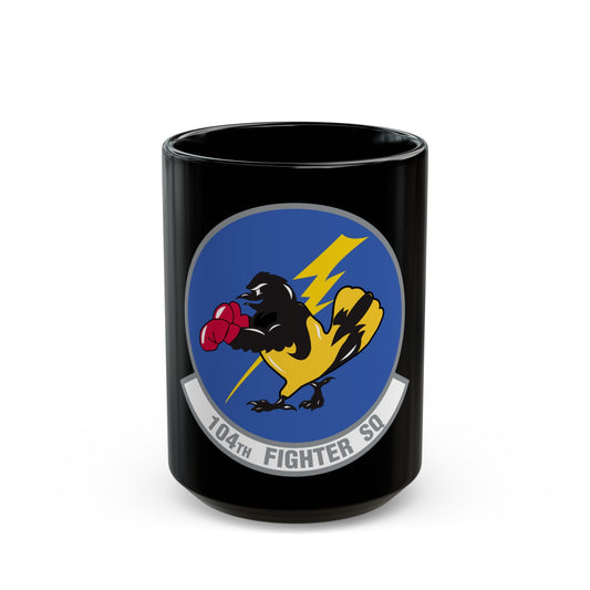 104th Fighter Squadron (U.S. Air Force) Black Coffee Mug-15oz-The Sticker Space