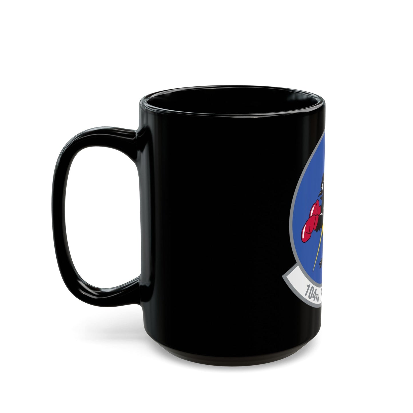 104th Fighter Squadron (U.S. Air Force) Black Coffee Mug-The Sticker Space