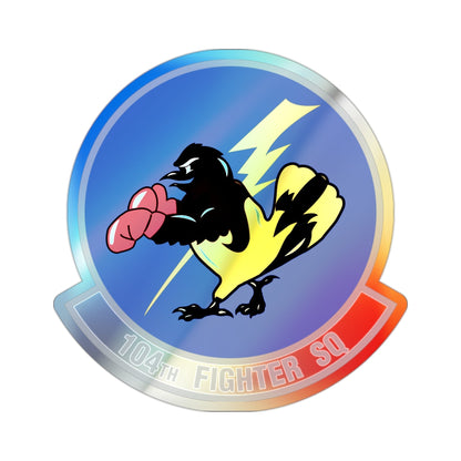104th Fighter Squadron (U.S. Air Force) Holographic STICKER Die-Cut Vinyl Decal-2 Inch-The Sticker Space