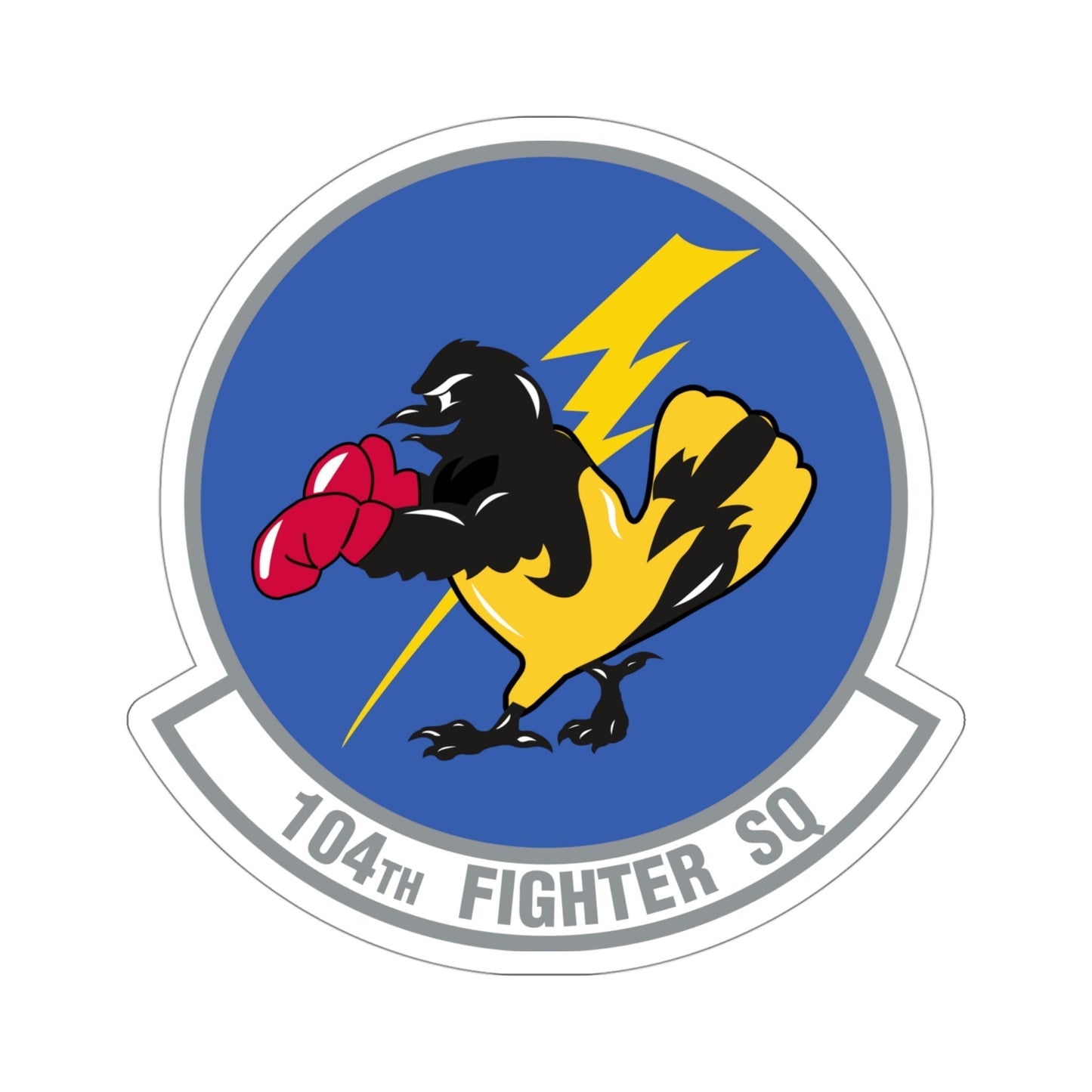 104th Fighter Squadron (U.S. Air Force) STICKER Vinyl Die-Cut Decal-4 Inch-The Sticker Space