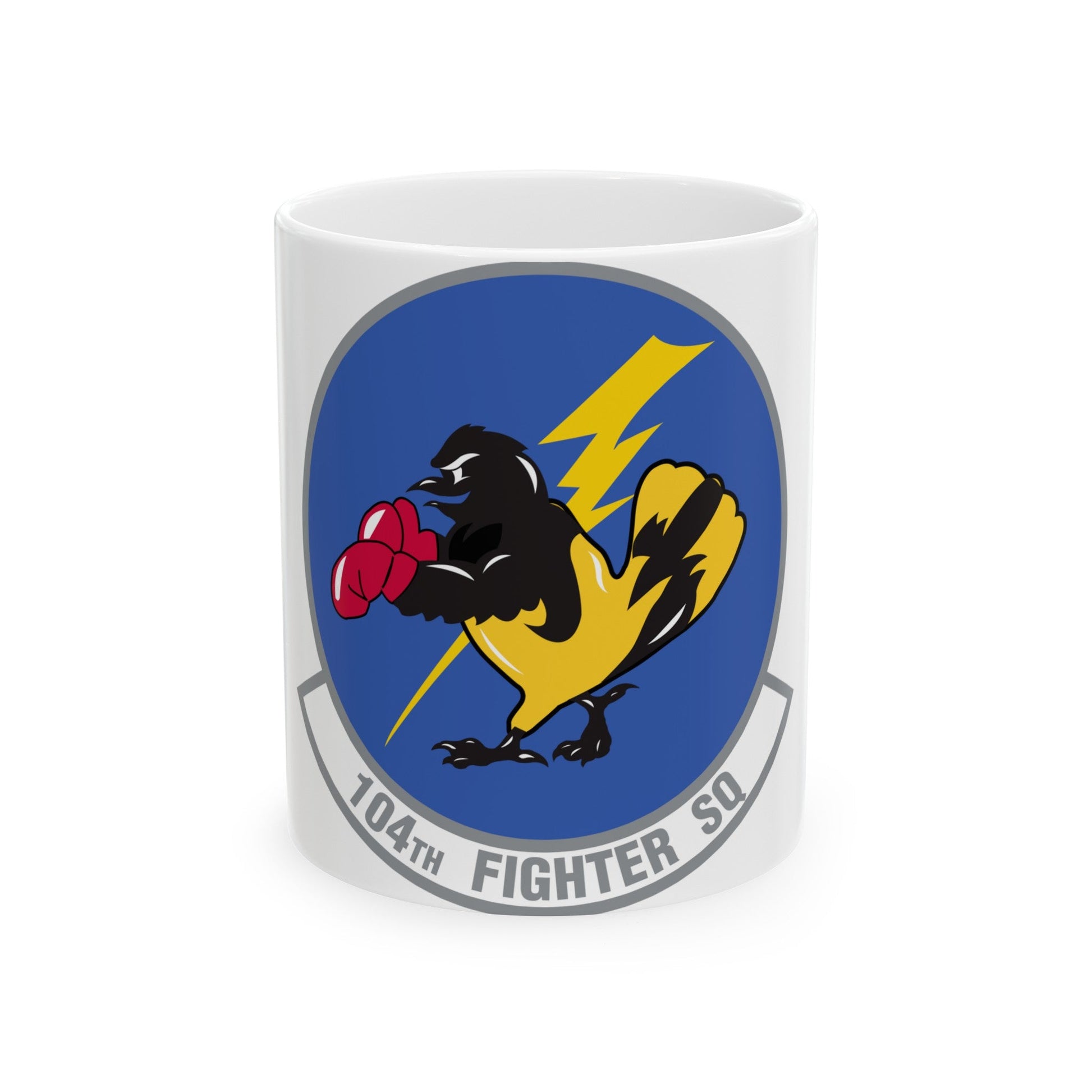 104th Fighter Squadron (U.S. Air Force) White Coffee Mug-11oz-The Sticker Space