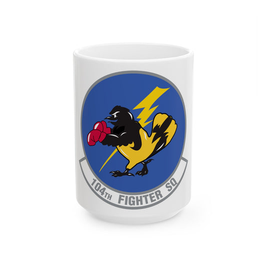 104th Fighter Squadron (U.S. Air Force) White Coffee Mug-15oz-The Sticker Space