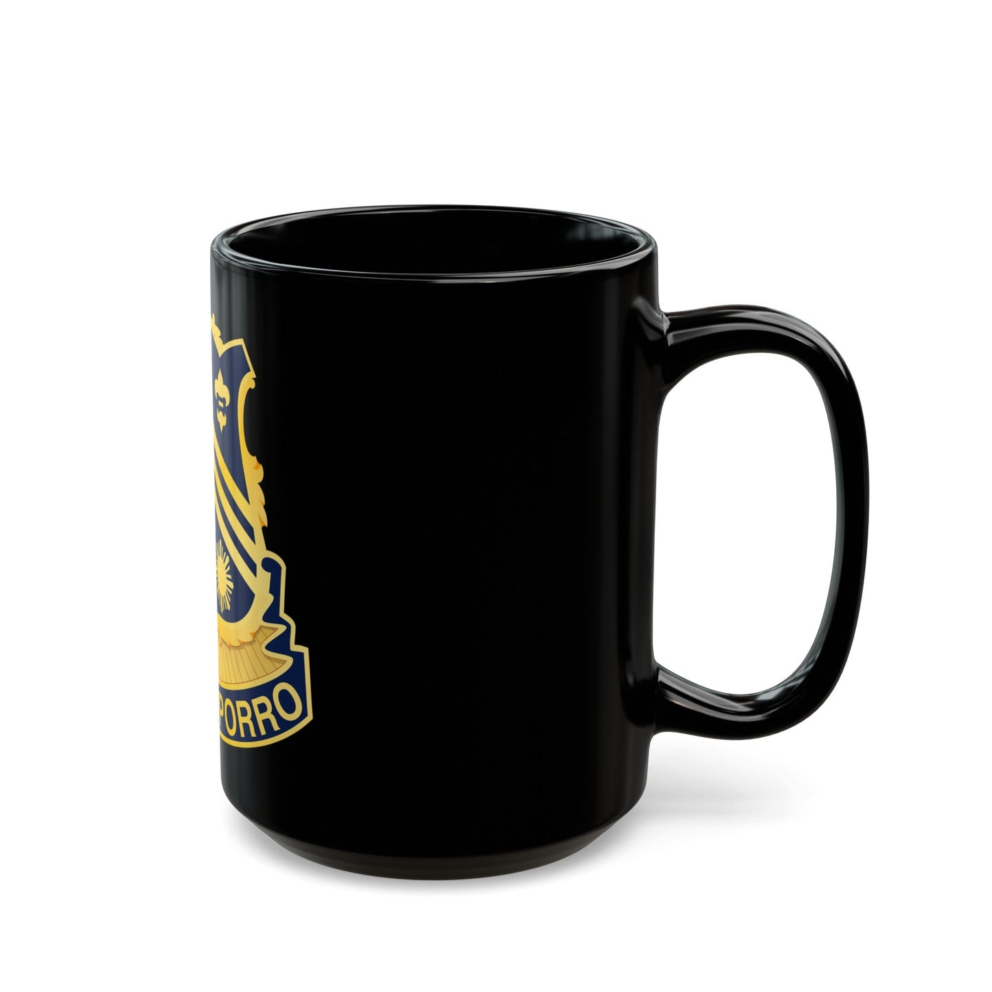 105 Cavalry Regiment (U.S. Army) Black Coffee Mug-The Sticker Space