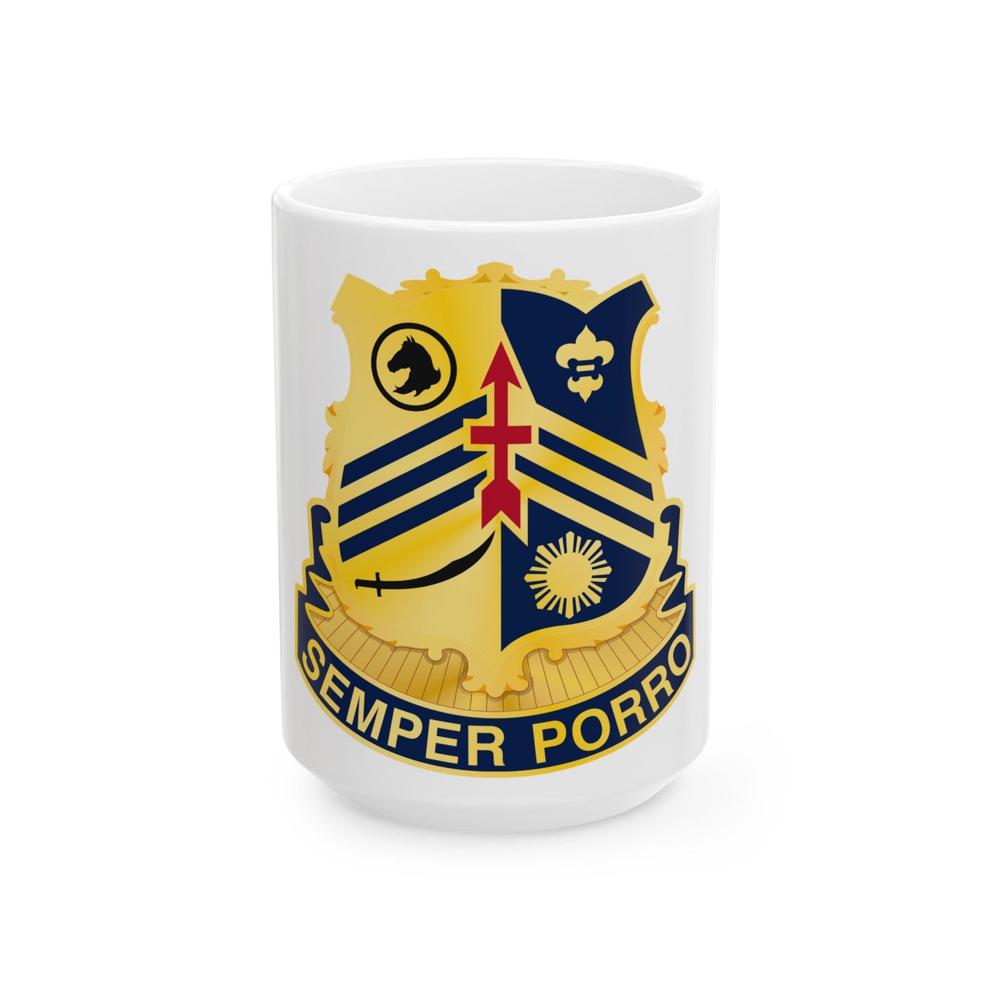 105 Cavalry Regiment (U.S. Army) White Coffee Mug-15oz-The Sticker Space
