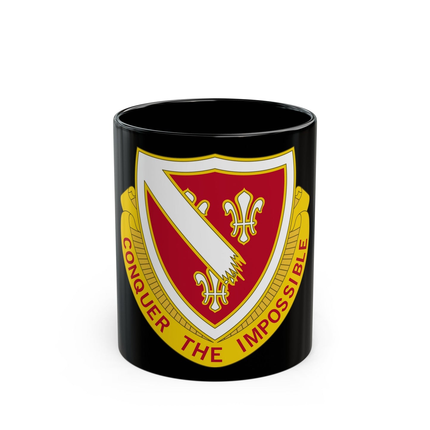 105 Engineer Battalion (U.S. Army) Black Coffee Mug-11oz-The Sticker Space