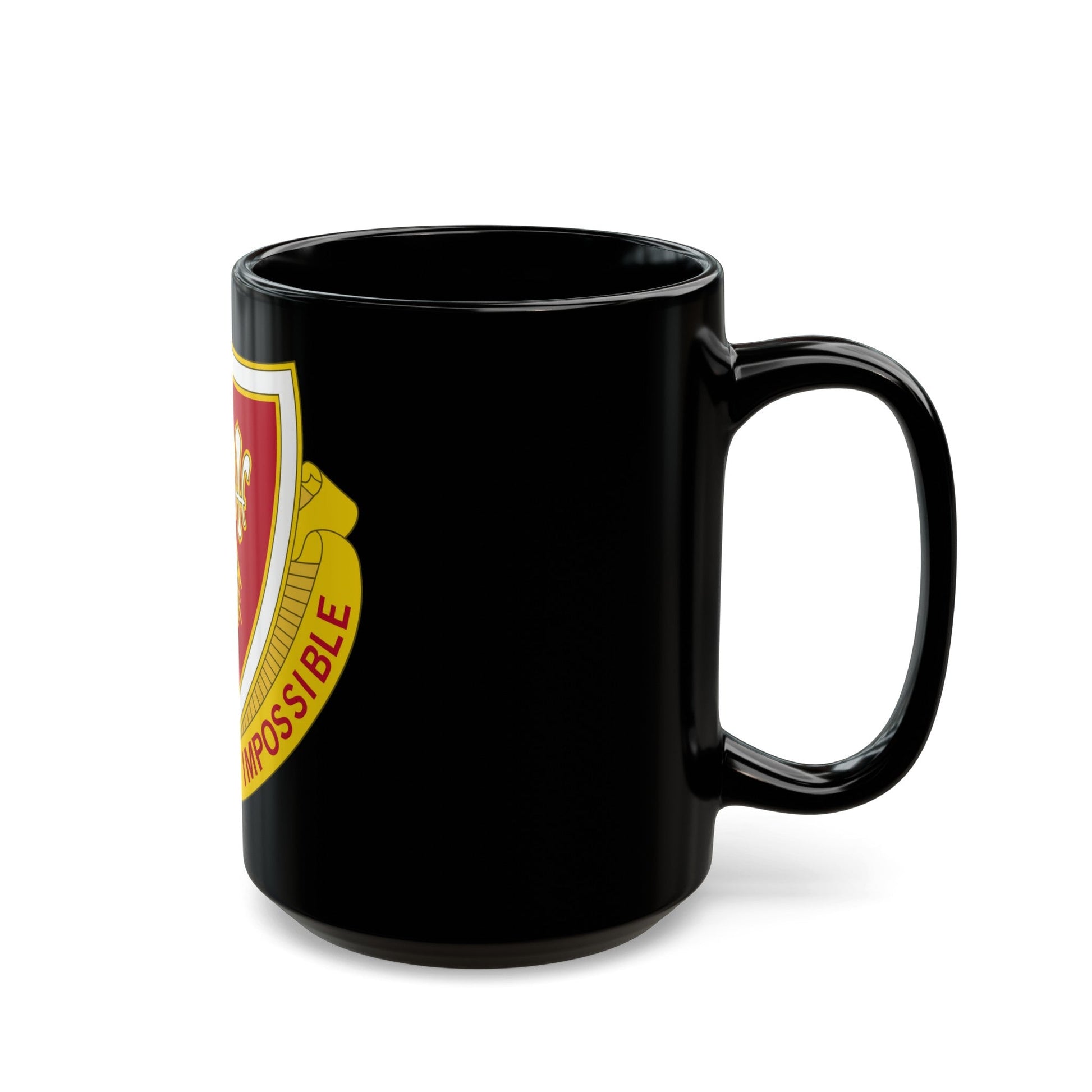 105 Engineer Battalion (U.S. Army) Black Coffee Mug-The Sticker Space