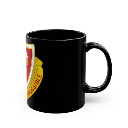 105 Engineer Battalion (U.S. Army) Black Coffee Mug-The Sticker Space