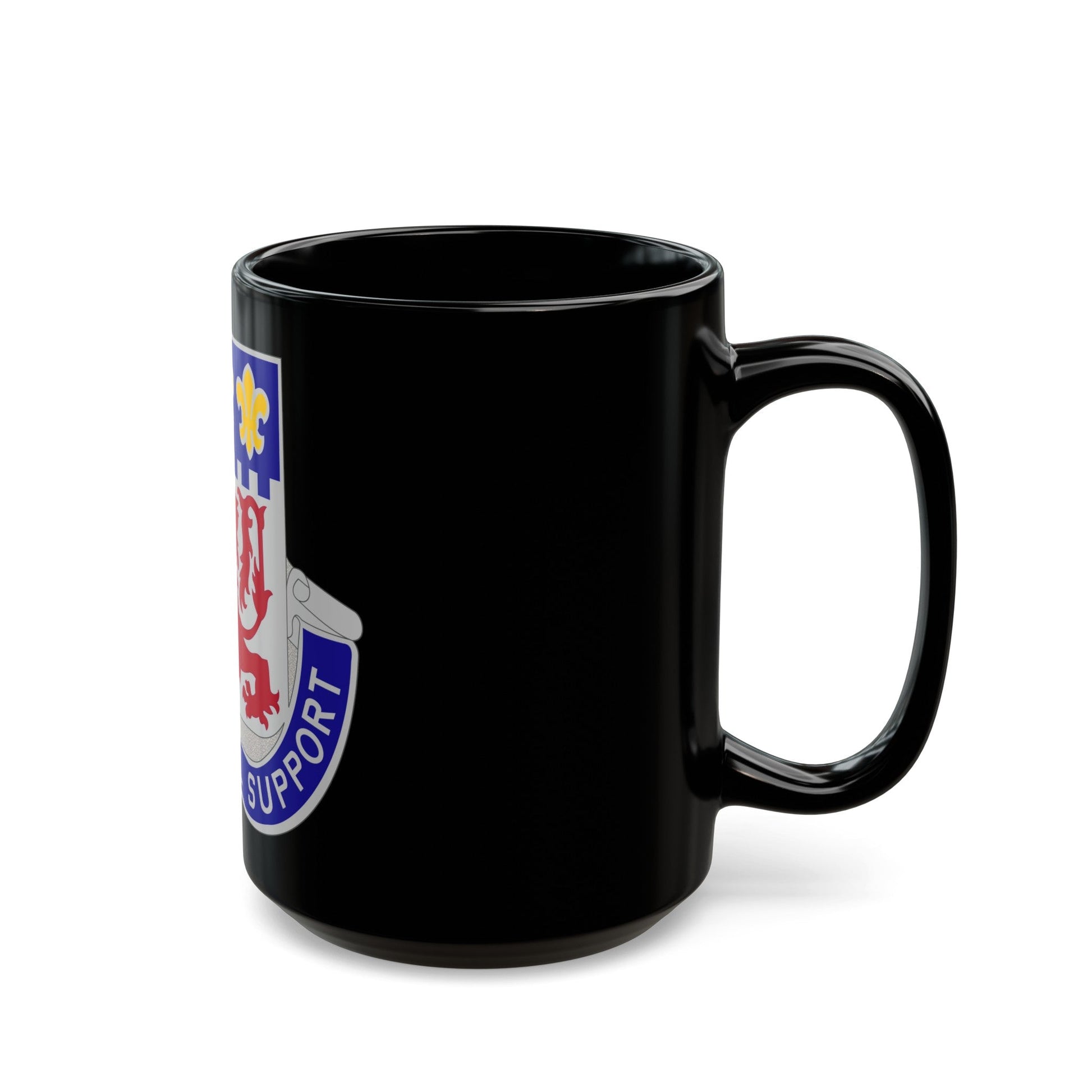 105 Engineer Group (U.S. Army) Black Coffee Mug-The Sticker Space