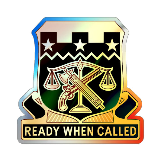 105 Military Police Battalion (U.S. Army) Holographic STICKER Die-Cut Vinyl Decal-6 Inch-The Sticker Space