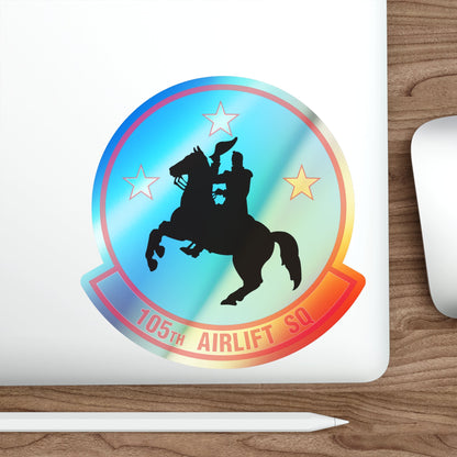 105th Airlift Squadron (U.S. Air Force) Holographic STICKER Die-Cut Vinyl Decal-The Sticker Space