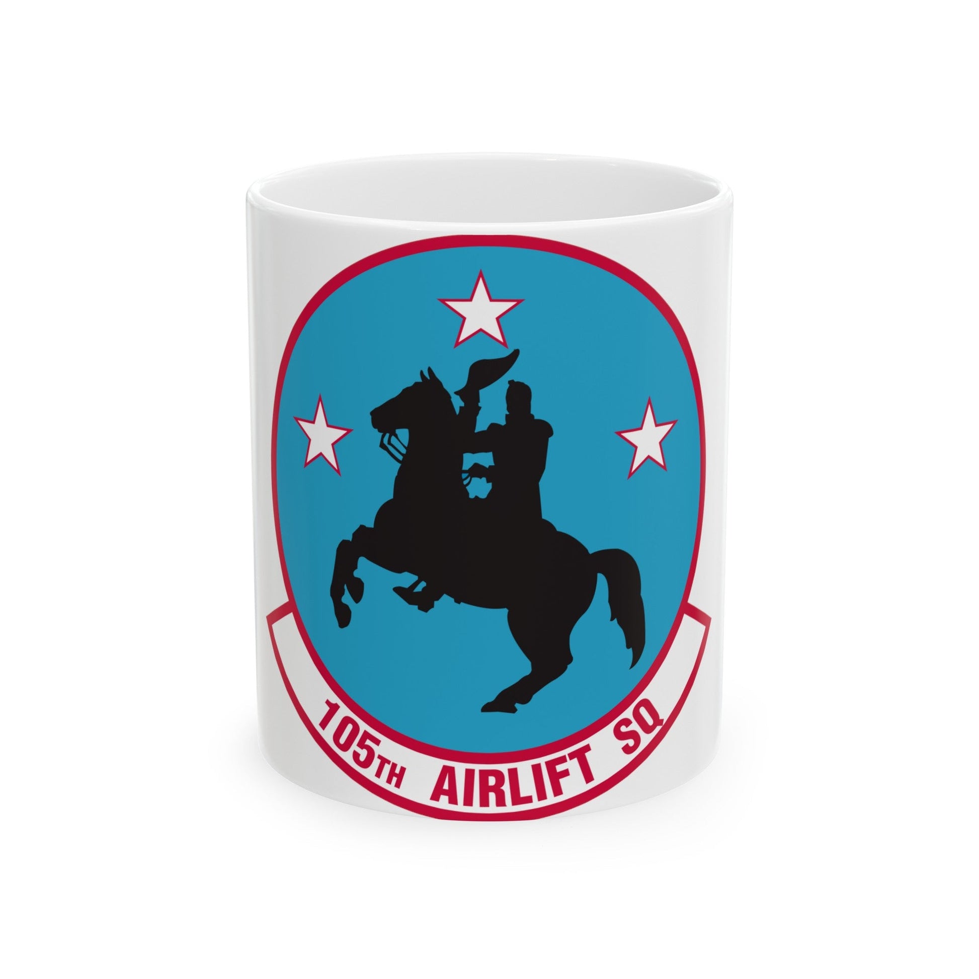 105th Airlift Squadron (U.S. Air Force) White Coffee Mug-11oz-The Sticker Space