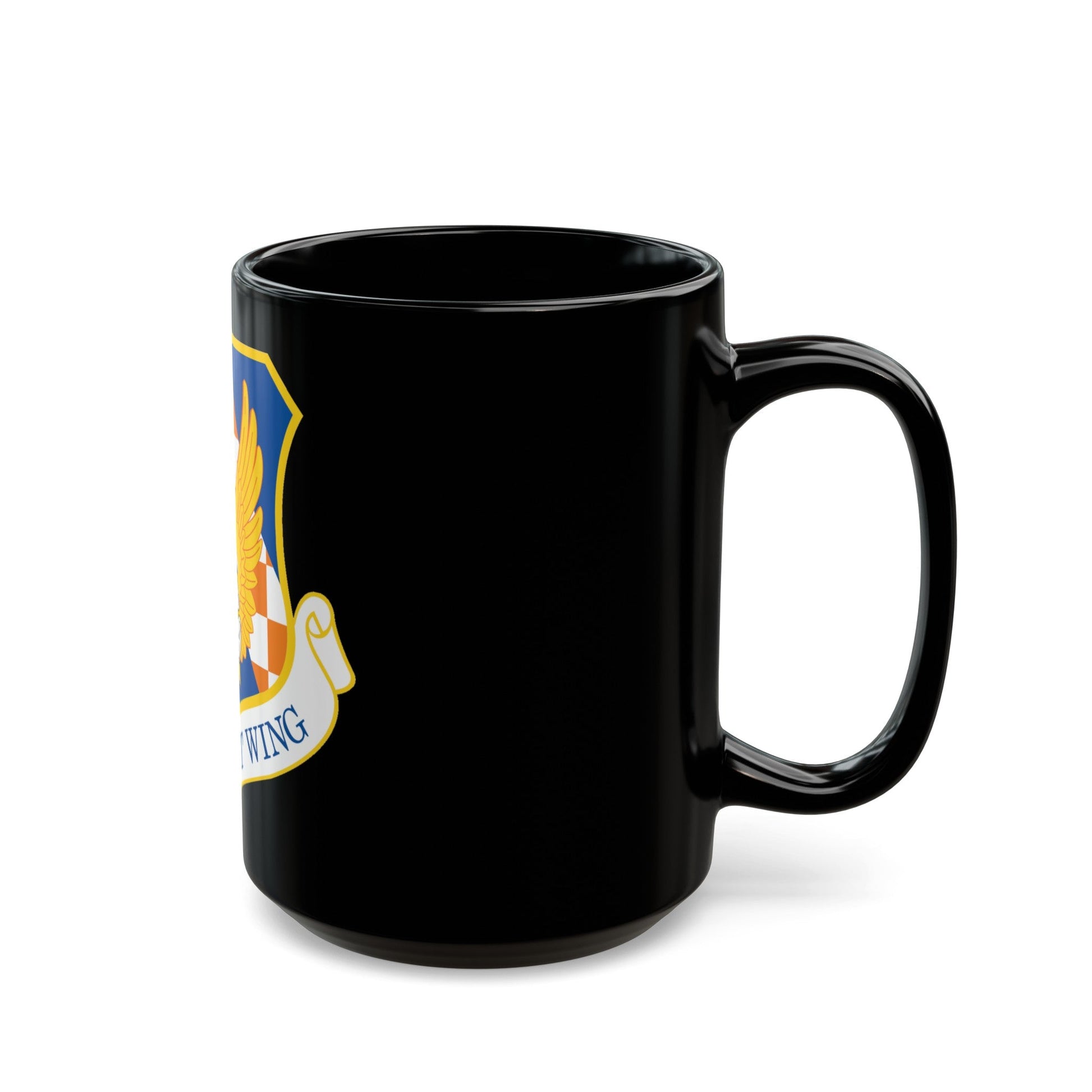 105th Airlift Wing (U.S. Air Force) Black Coffee Mug-The Sticker Space
