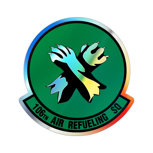 106th Air Refueling Squadron (U.S. Air Force) Holographic STICKER Die-Cut Vinyl Decal-2 Inch-The Sticker Space