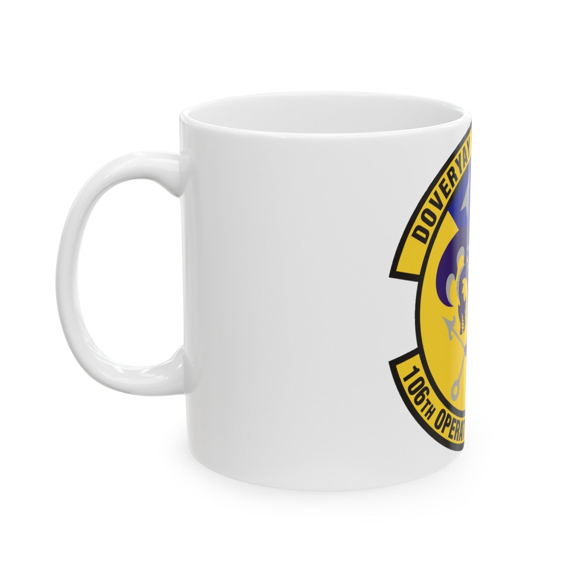 106th Operations Support Flight (U.S. Air Force) White Coffee Mug-The Sticker Space