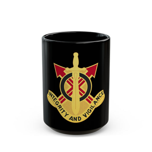 107th Artillery Group (U.S. Army) Black Coffee Mug-15oz-The Sticker Space