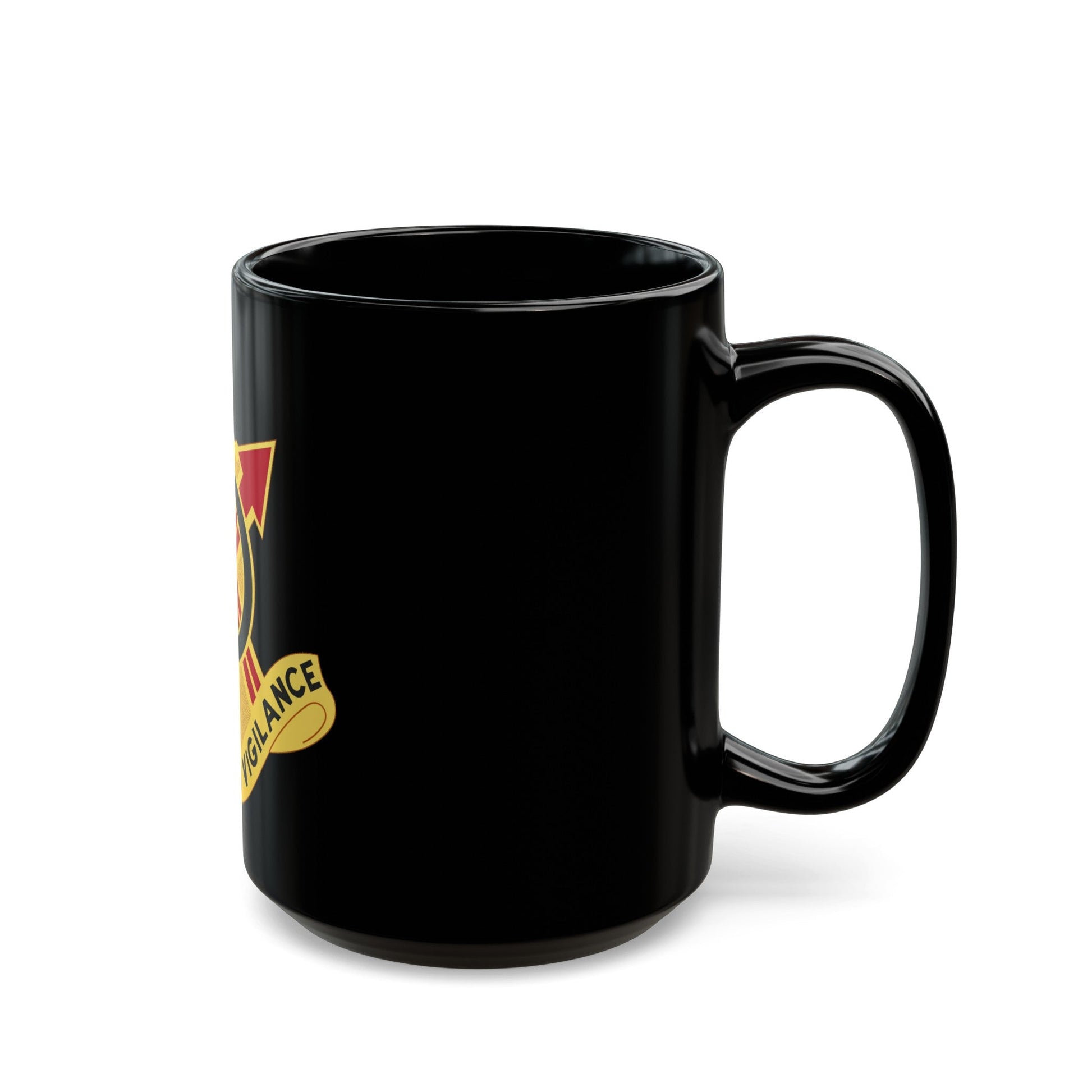 107th Artillery Group (U.S. Army) Black Coffee Mug-The Sticker Space