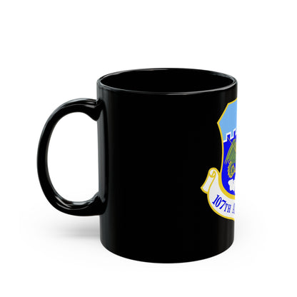107th Attack Wing (U.S. Air Force) Black Coffee Mug-The Sticker Space