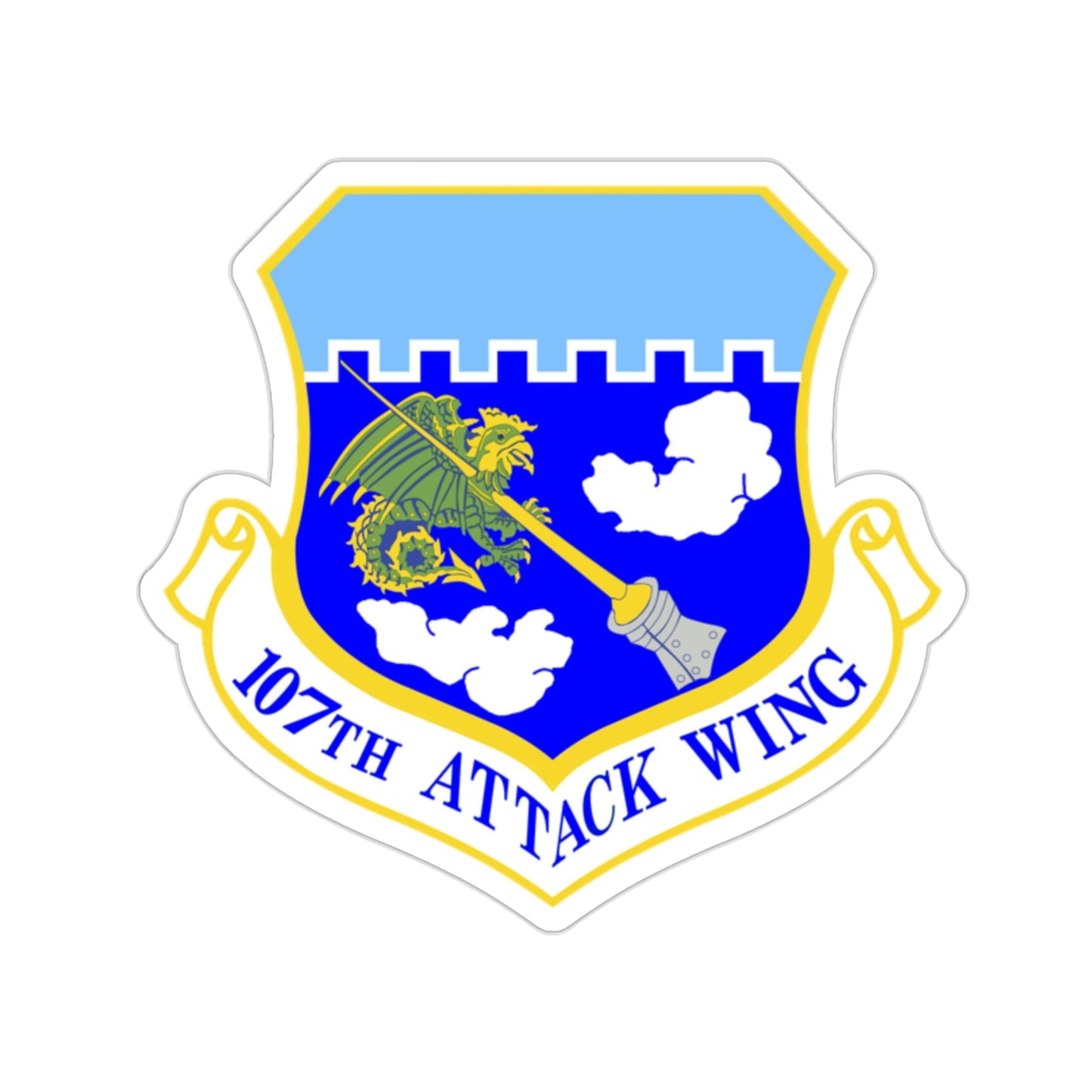107th Attack Wing (U.S. Air Force) STICKER Vinyl Die-Cut Decal-2 Inch-The Sticker Space