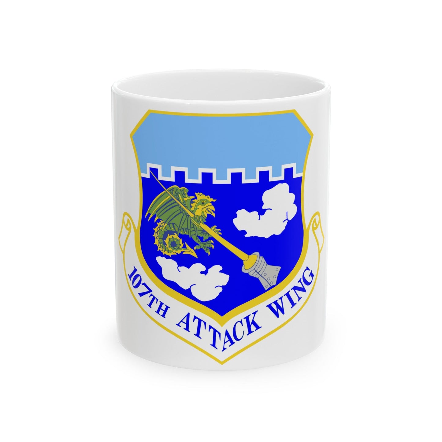 107th Attack Wing (U.S. Air Force) White Coffee Mug-11oz-The Sticker Space