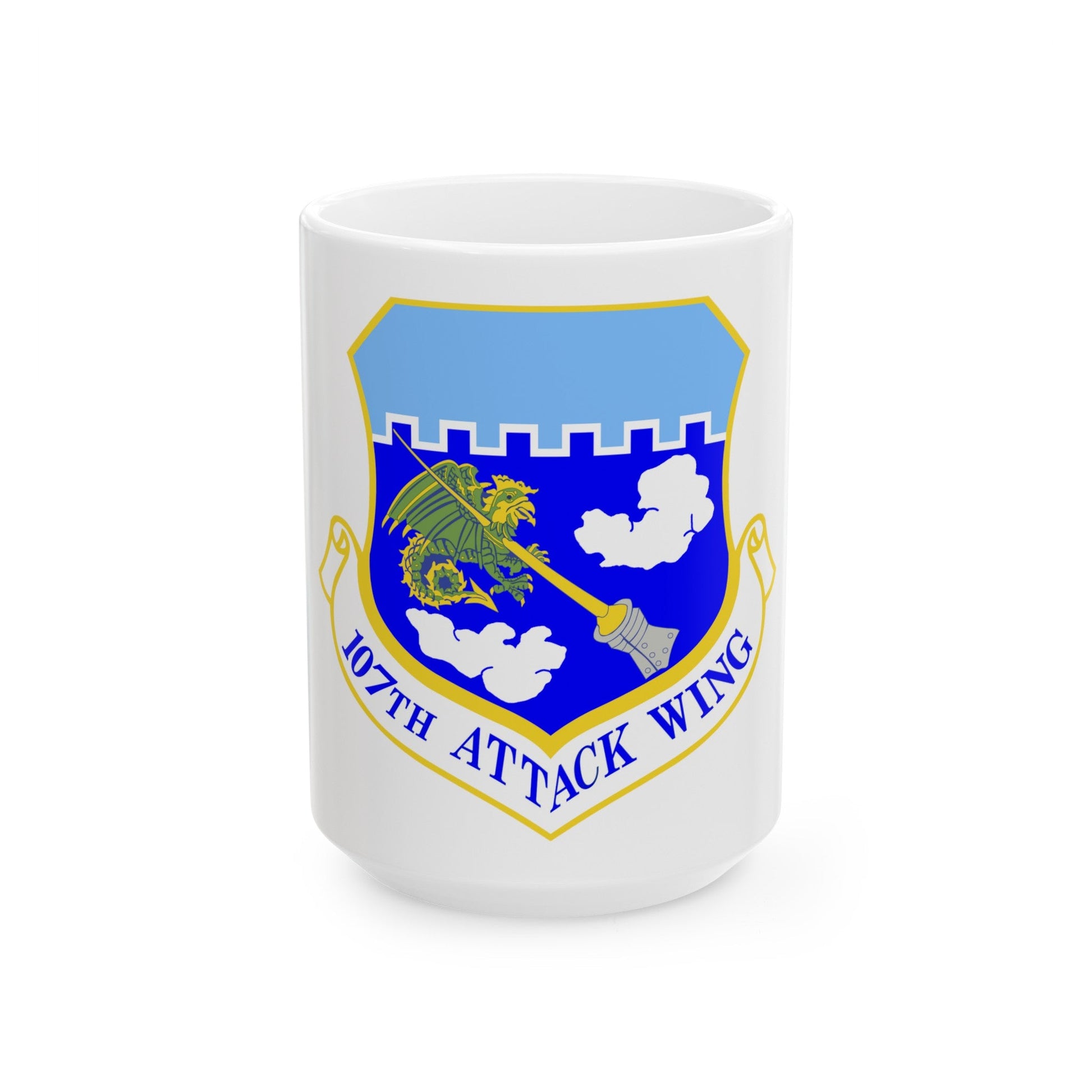 107th Attack Wing (U.S. Air Force) White Coffee Mug-15oz-The Sticker Space