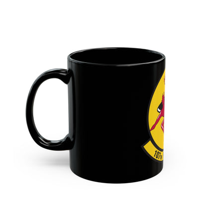 107th Fighter Squadron (U.S. Air Force) Black Coffee Mug-The Sticker Space