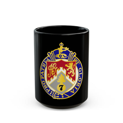 107th Infantry Regiment (U.S. Army) Black Coffee Mug-15oz-The Sticker Space