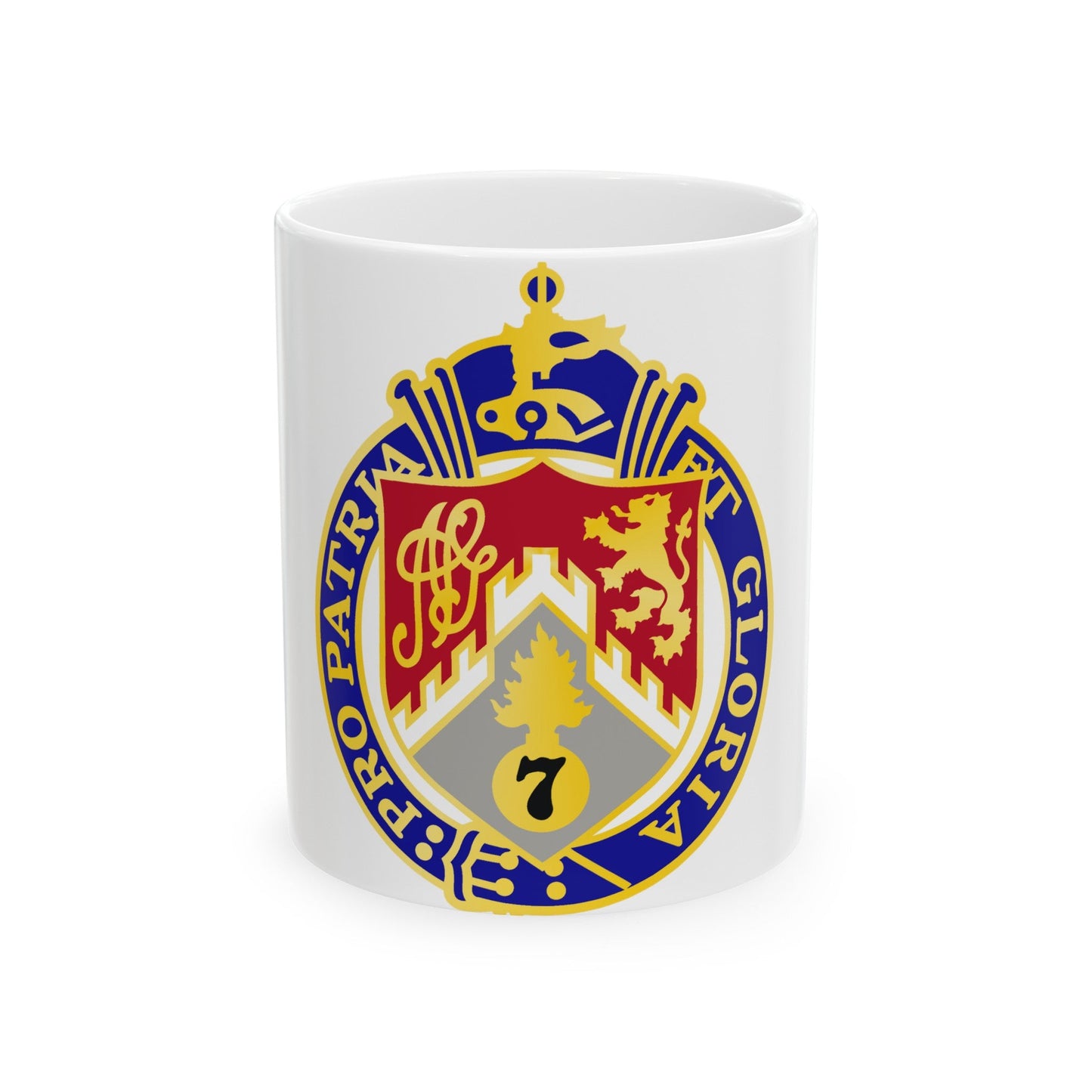 107th Infantry Regiment (U.S. Army) White Coffee Mug-11oz-The Sticker Space