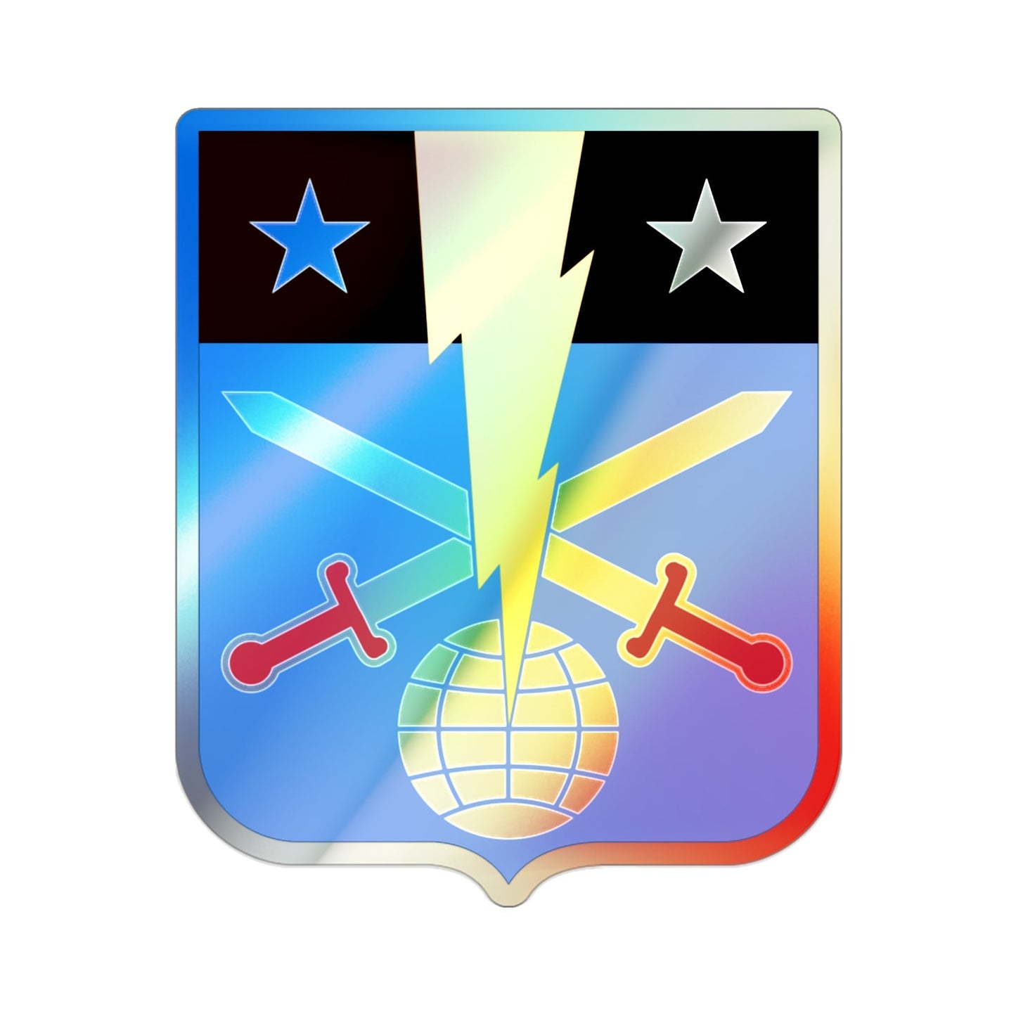 108 Military Intelligence Battalion v2 (U.S. Army) Holographic STICKER Die-Cut Vinyl Decal-2 Inch-The Sticker Space