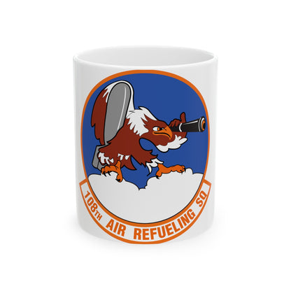 108th Air Refueling Squadron (U.S. Air Force) White Coffee Mug-11oz-The Sticker Space