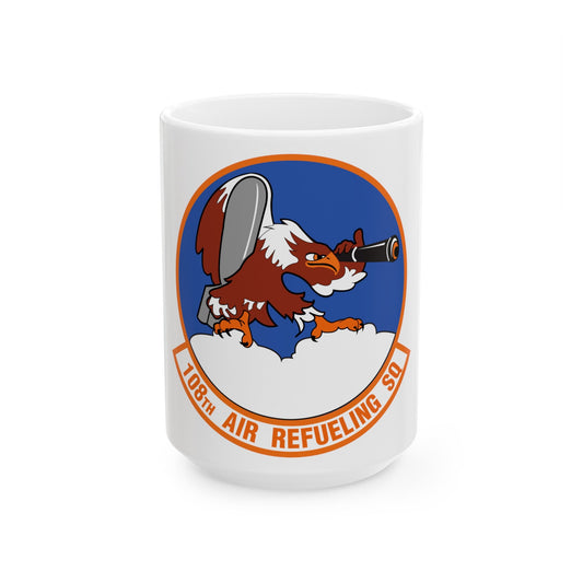 108th Air Refueling Squadron (U.S. Air Force) White Coffee Mug