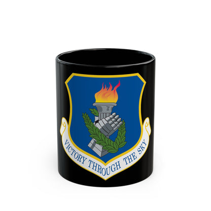 108th Air Refueling Wing (U.S. Air Force) Black Coffee Mug-11oz-The Sticker Space