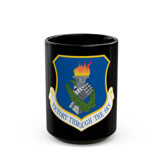108th Air Refueling Wing (U.S. Air Force) Black Coffee Mug-15oz-The Sticker Space