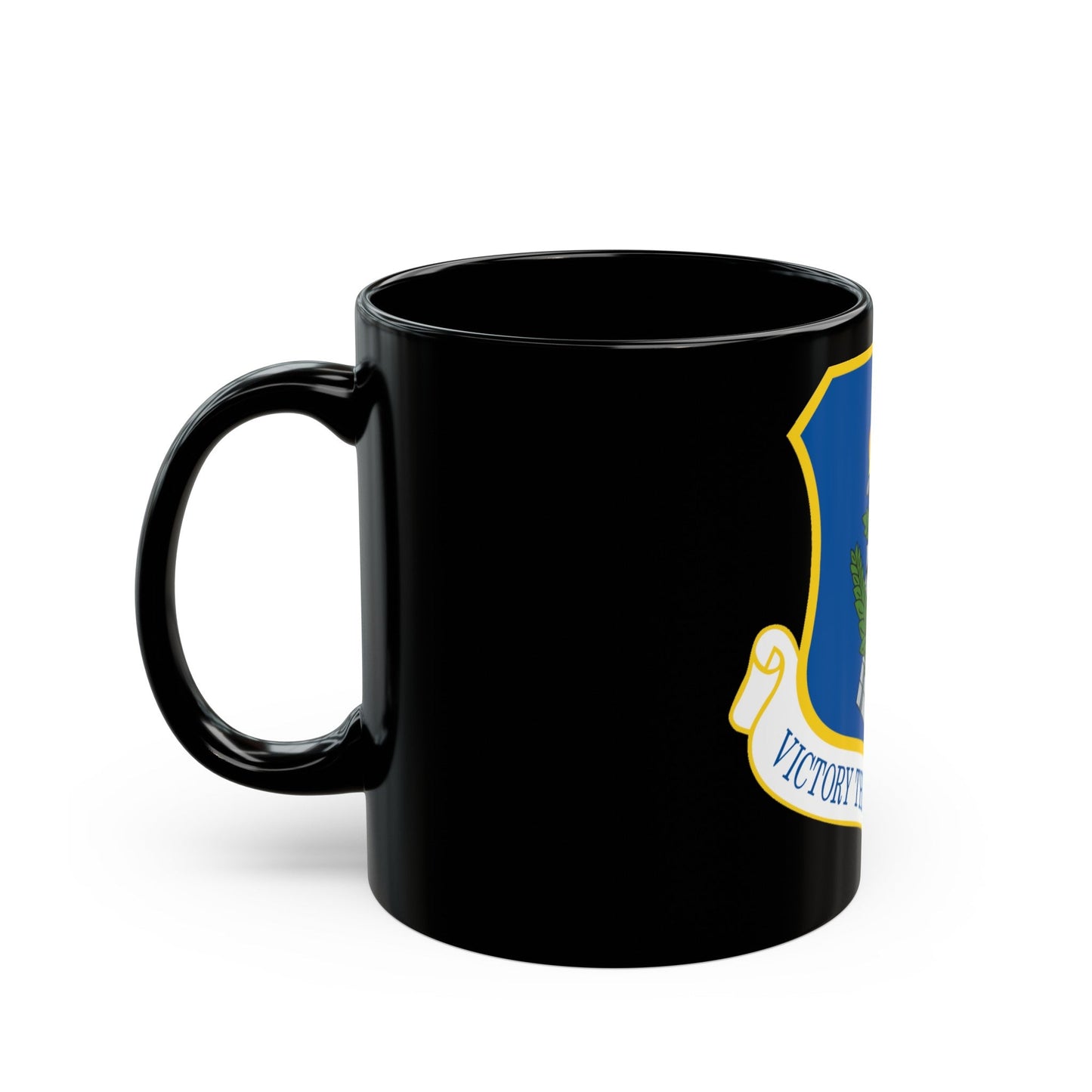 108th Air Refueling Wing (U.S. Air Force) Black Coffee Mug-The Sticker Space