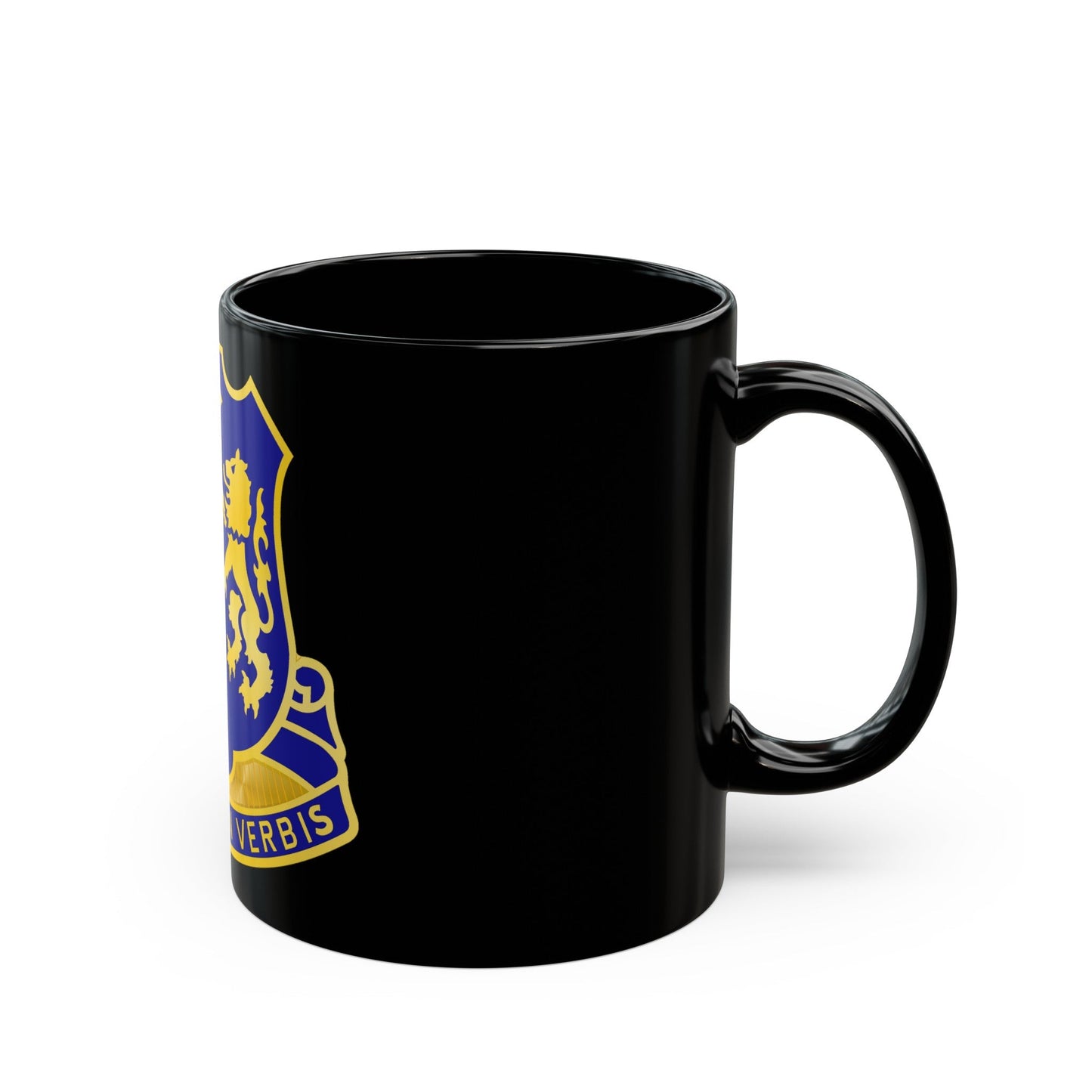 108th Infantry Regiment (U.S. Army) Black Coffee Mug-The Sticker Space