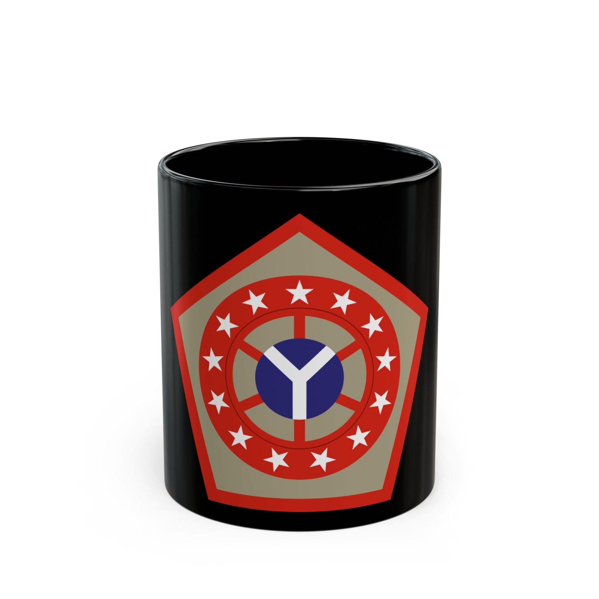 108th Sustainment Brigade (U.S. Army) Black Coffee Mug-11oz-The Sticker Space