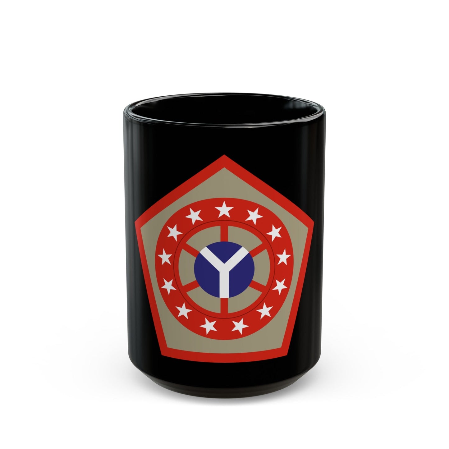 108th Sustainment Brigade (U.S. Army) Black Coffee Mug-15oz-The Sticker Space