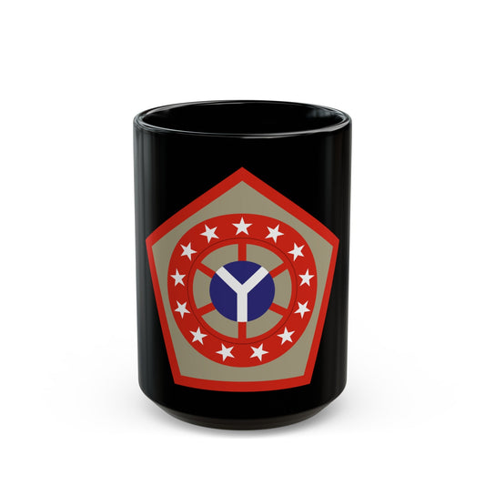 108th Sustainment Brigade (U.S. Army) Black Coffee Mug