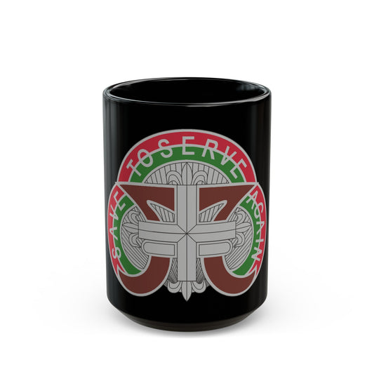 109 Medical Battalion (U.S. Army) Black Coffee Mug-15oz-The Sticker Space