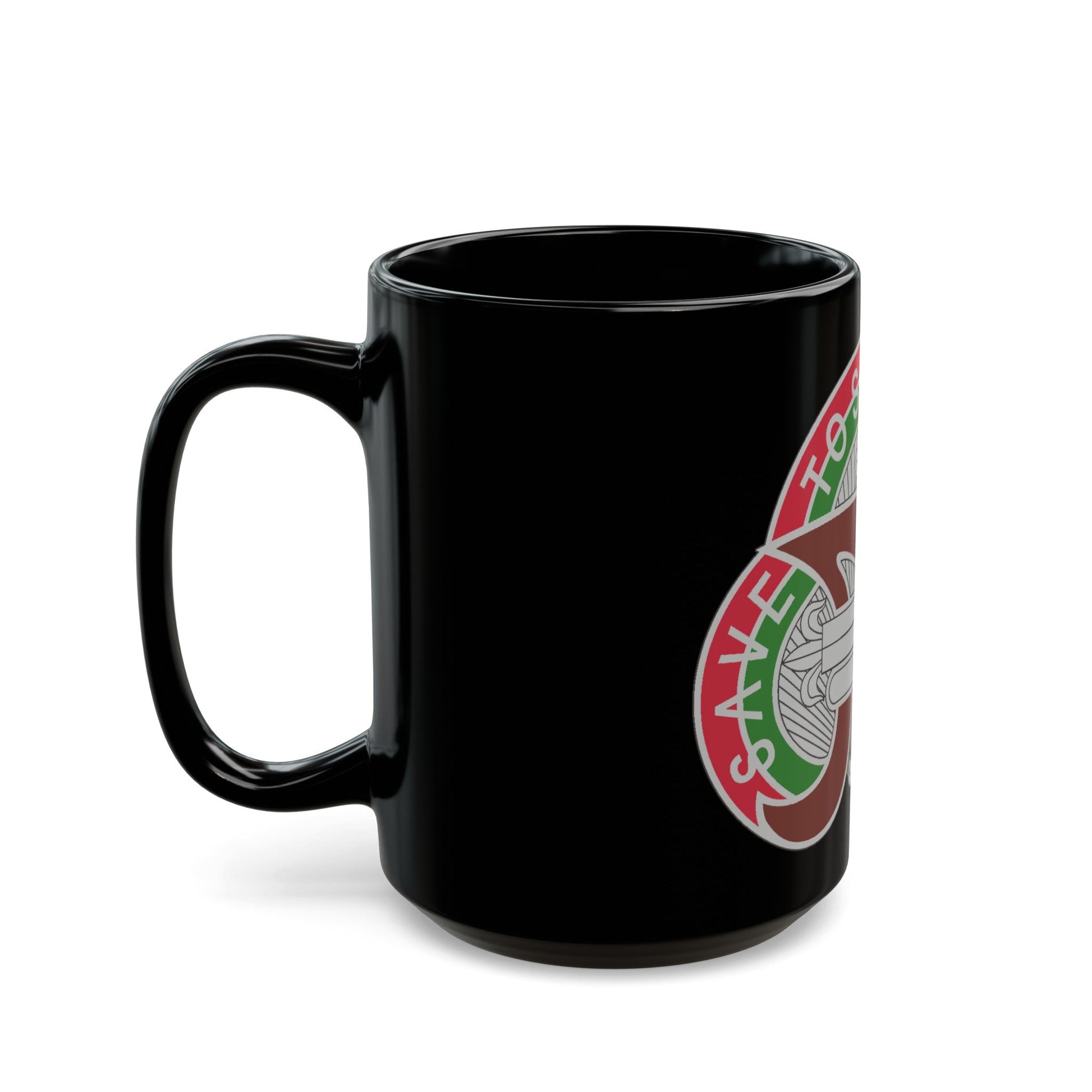 109 Medical Battalion (U.S. Army) Black Coffee Mug-The Sticker Space