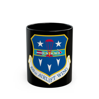 109th Airlift Wing (U.S. Air Force) Black Coffee Mug-11oz-The Sticker Space