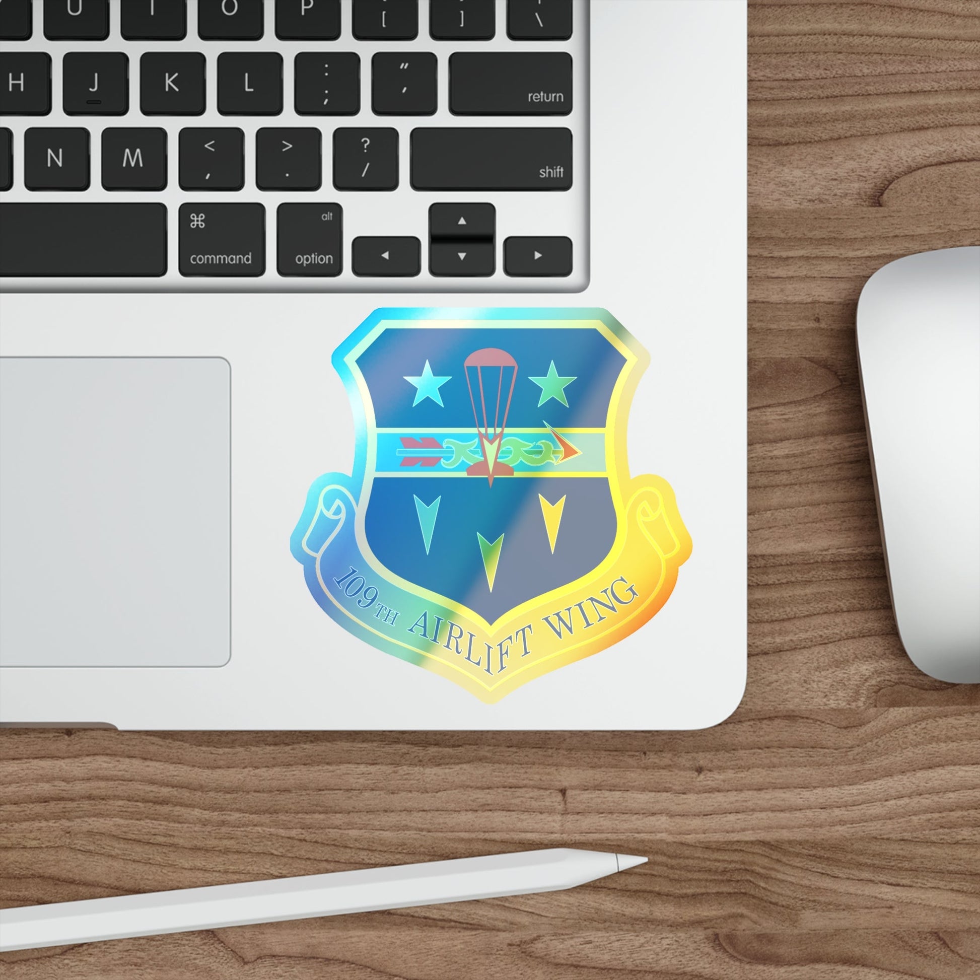 109th Airlift Wing (U.S. Air Force) Holographic STICKER Die-Cut Vinyl Decal-The Sticker Space