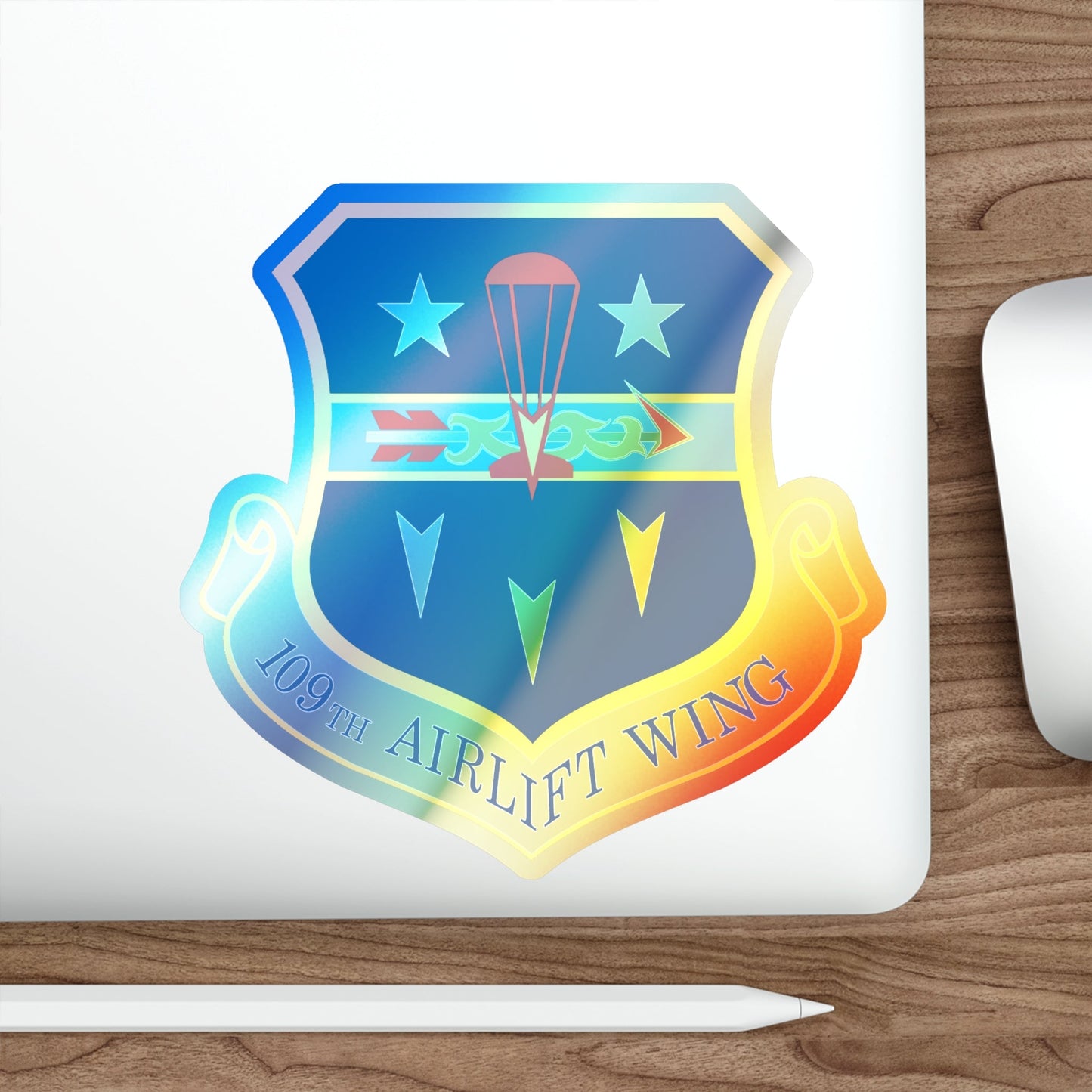 109th Airlift Wing (U.S. Air Force) Holographic STICKER Die-Cut Vinyl Decal-The Sticker Space